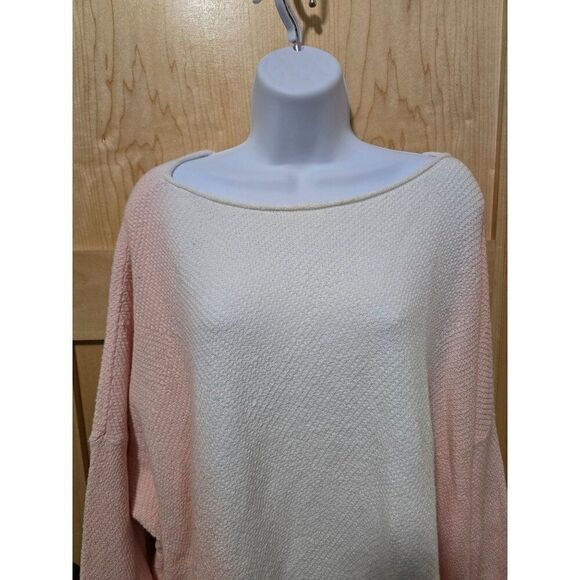 Pure Jill Womens 3X Ombre Sweater Pink & White Cotton Blend - Picture 1 of 7